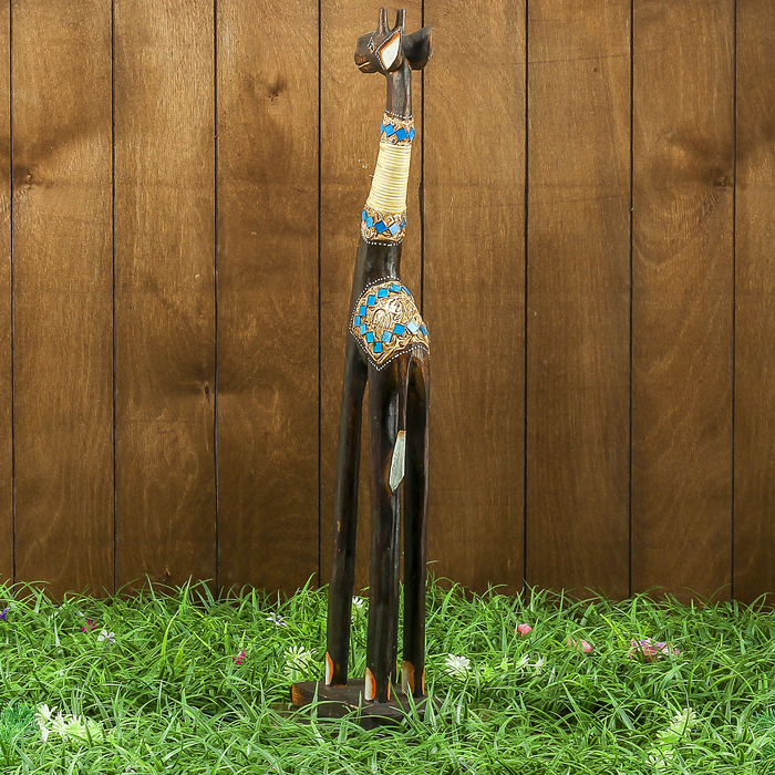 Сувенир дерево "Жираф тёмный" 15х8х60 см