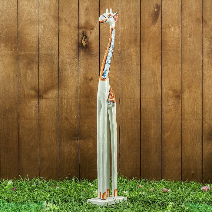 Сувенир дерево "Жираф светлый" 17х10х80 см