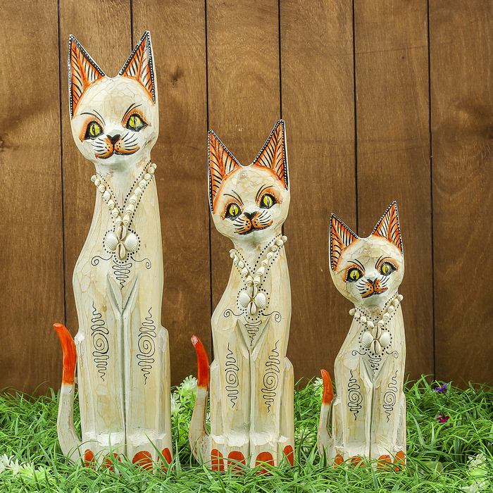 Набор сувенирный "Кошечки" (30,40,50) 18х10х50 см