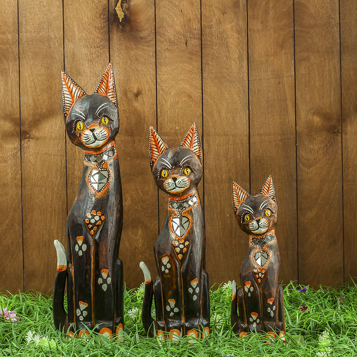Набор сувенирный "Кошечки" (30,40,50) 18х10х50 см