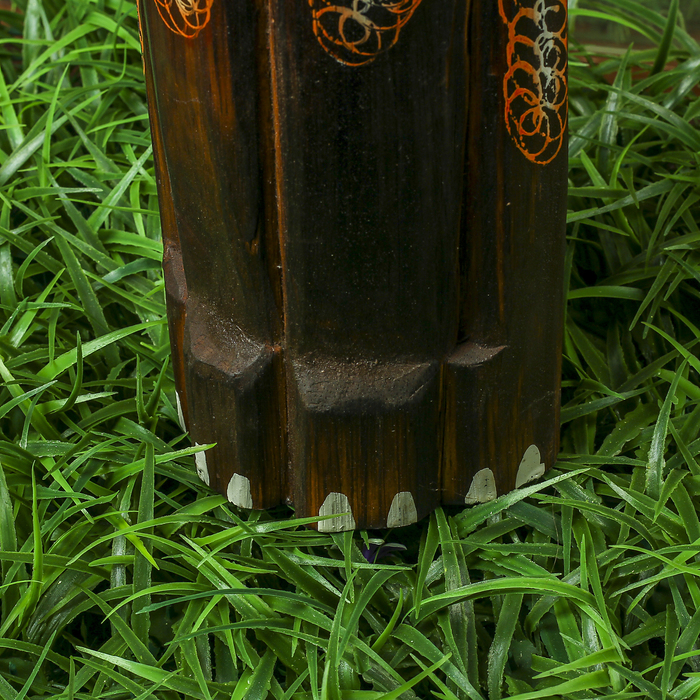 Сувенир дерево "Кошка с красными вставками" 14х6х60 см