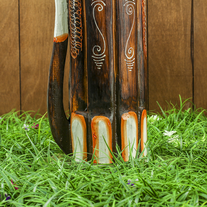 Сувенир дерево "Кошка с голубыми вставками" 15х8х80 см