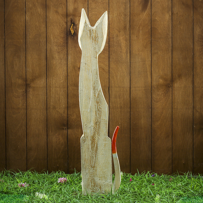 Сувенир дерево "Кошка с сердечком" 15х8х80 см