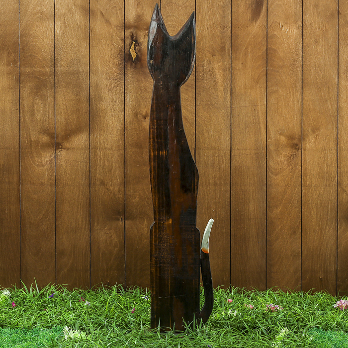 Сувенир дерево "Кошечка с сердечком" 15х8х80 см