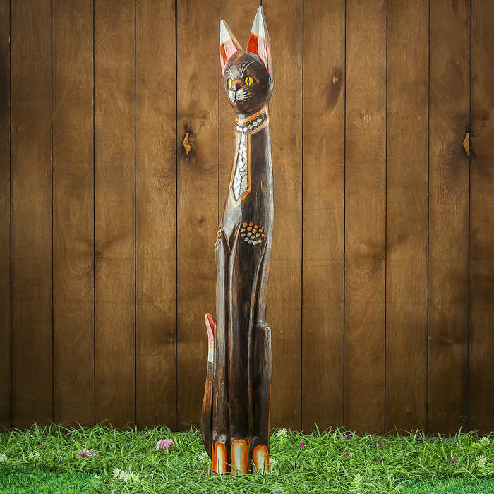 Сувенир дерево "Кошка с блестяшками" 16х7х100 см