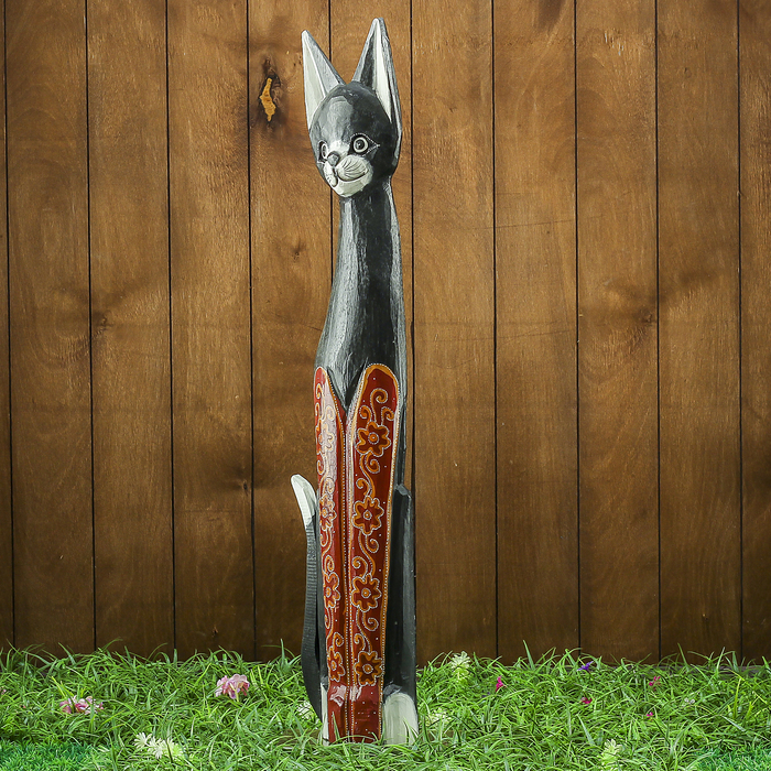 Сувенир дерево "Кошка красавица" 14х6х80 см