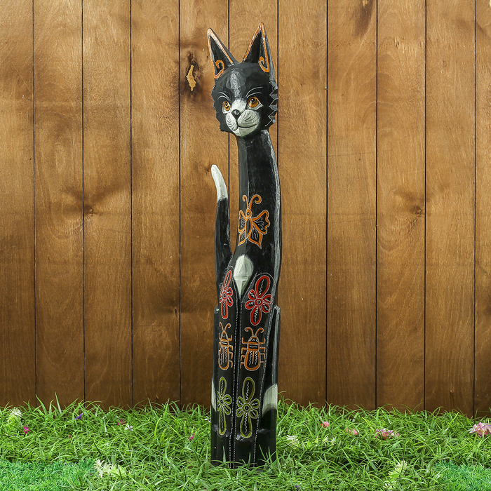 Сувенир дерево "Кошка затейница" 14х6х80 см