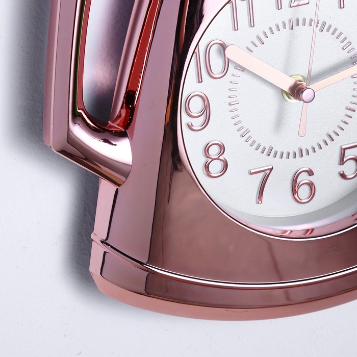 Часы настенные Кофейник, бронза, 4,5*20*25