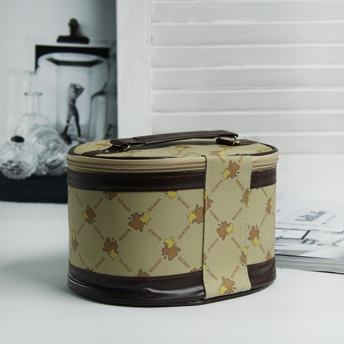 Наборы косметичек 3 в 1 «Бабочки», отдел на молнии, зеркало, цвет жёлтый