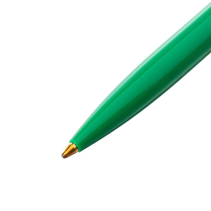 Ручка шариковая автоматическая Schneider "K15", чернила синие, узел 1,0 мм, корпус зеленый, под лого, цена за 1 шт
