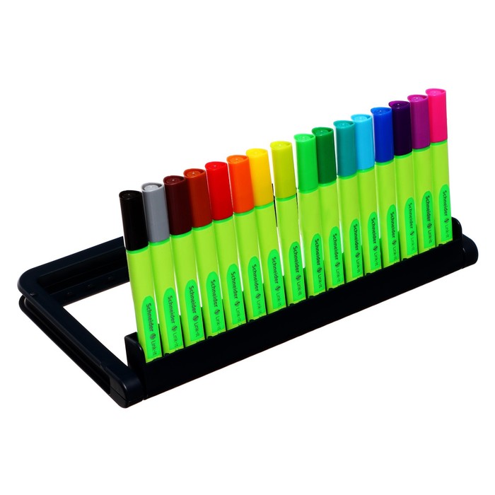 Ручка капиллярная Schneider Link-it 0.4мм, 16 цветов в пластиковом футляре