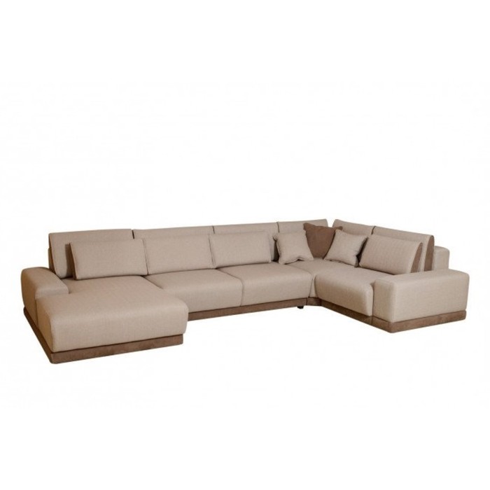Угловой диван «Риволи» с правым углом, цвет бежевый