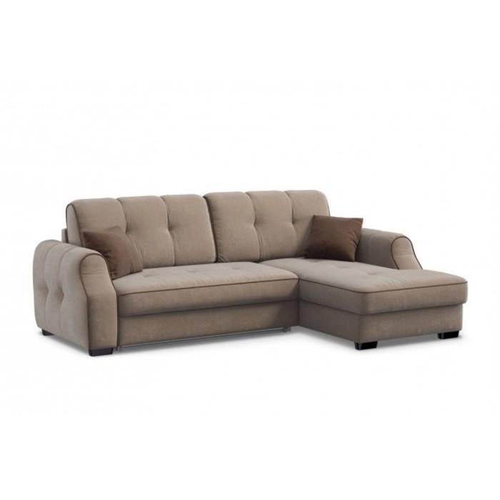 Угловой диван «Оскар» с правым углом, цвет капучино