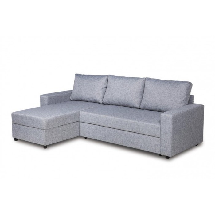 Угловой диван «Торонто» с универсальным углом, цвет серый