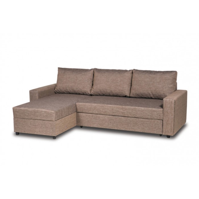 Угловой диван «Торонто» с универсальным углом, цвет тёмно-бежевый