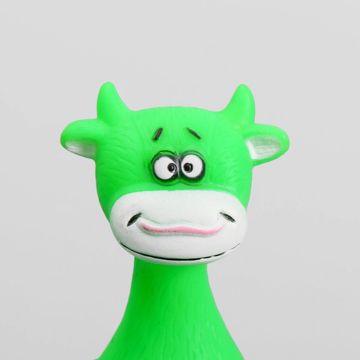 Игрушка пищащая "Кегля-корова", 14 см, микс цветов