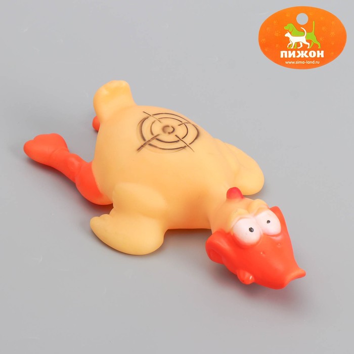 Игрушка пищащая "Утка-цель" большая, 24,5 см