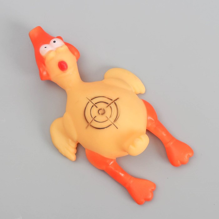 Игрушка пищащая "Утка-цель" большая, 24,5 см
