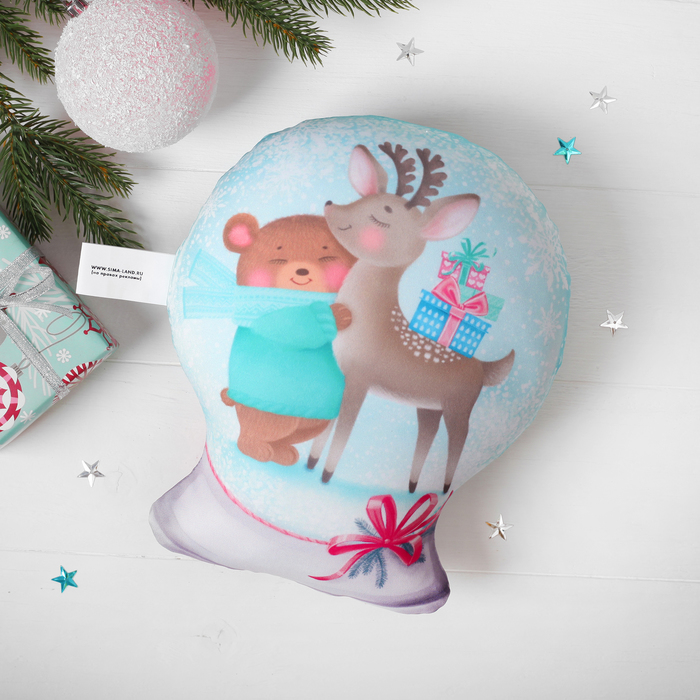 Мягкая подушка-антистресс "Большого счастья" шар