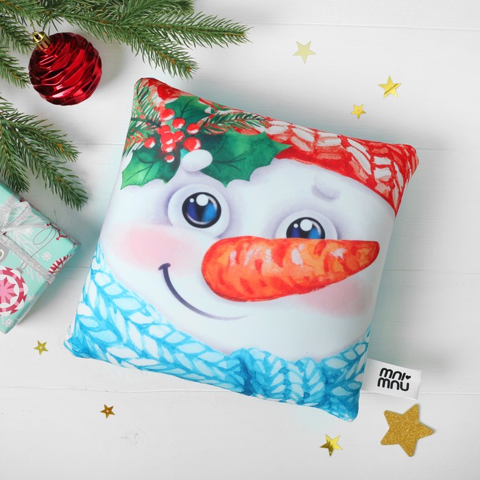 Мягкая подушка-антистресс "Снеговик"