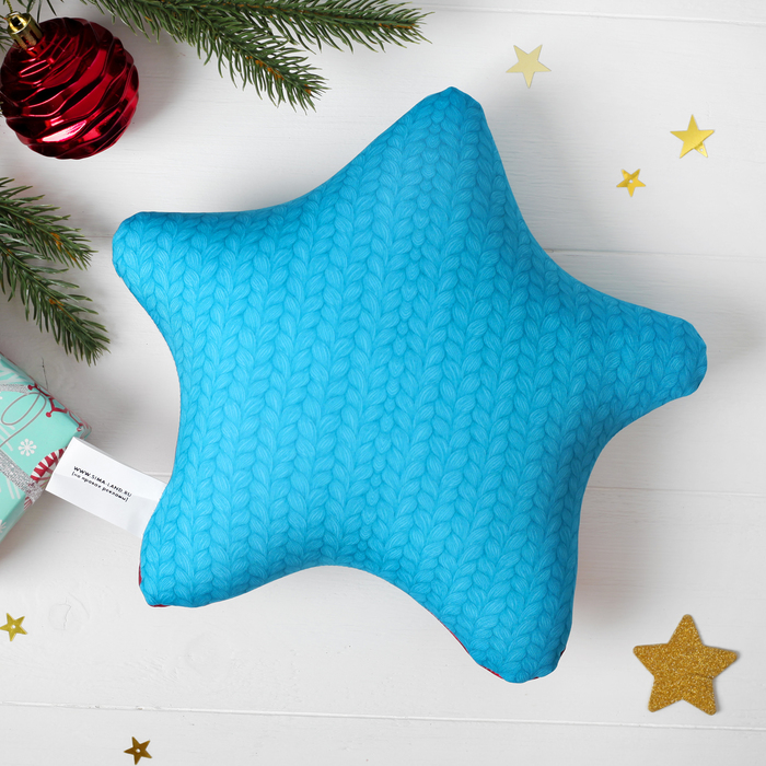 Мягкая подушка-антистресс "Снеговик" звезда