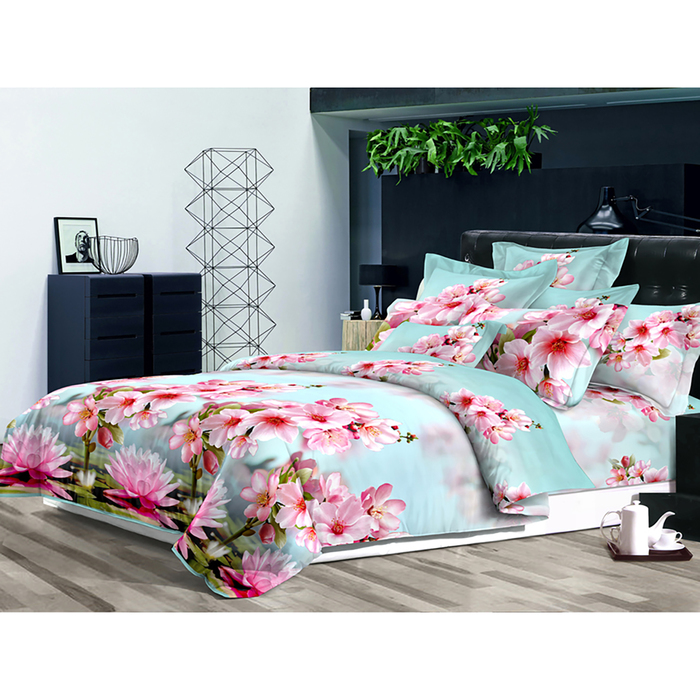 Постельное бельё дуэт Galla диз. 135-117, 220х240 - 1 шт., 150х220 - 2 шт, 70х70 - 2 шт. полисатин