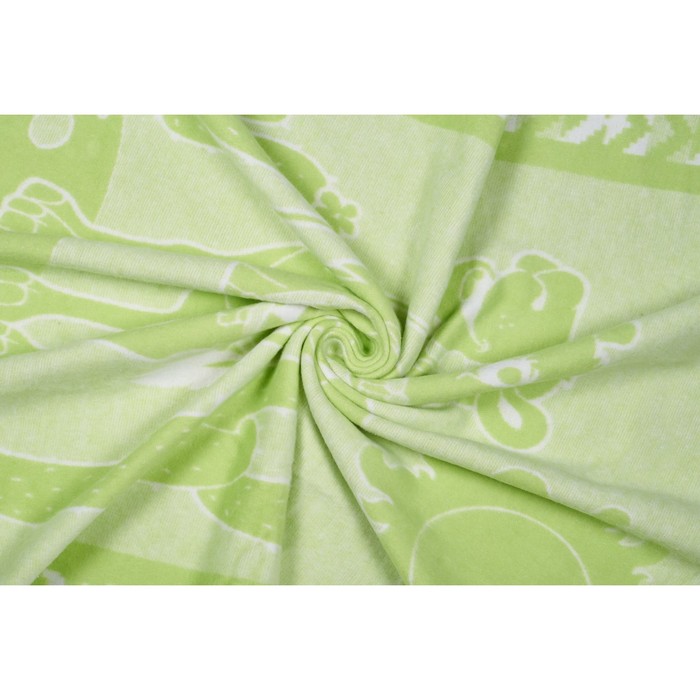 Одеяло байковое Nuvola, размер 100х140 см, салатовый