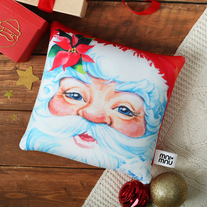 Мягкая подушка-антистресс "Дед мороз"