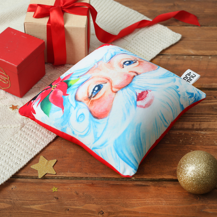 Мягкая подушка-антистресс "Дед мороз"