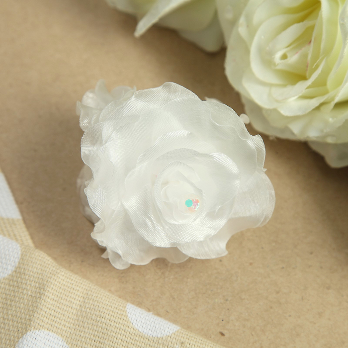 Бант для девочек с резинкой "Лагуна", 8 см, микс