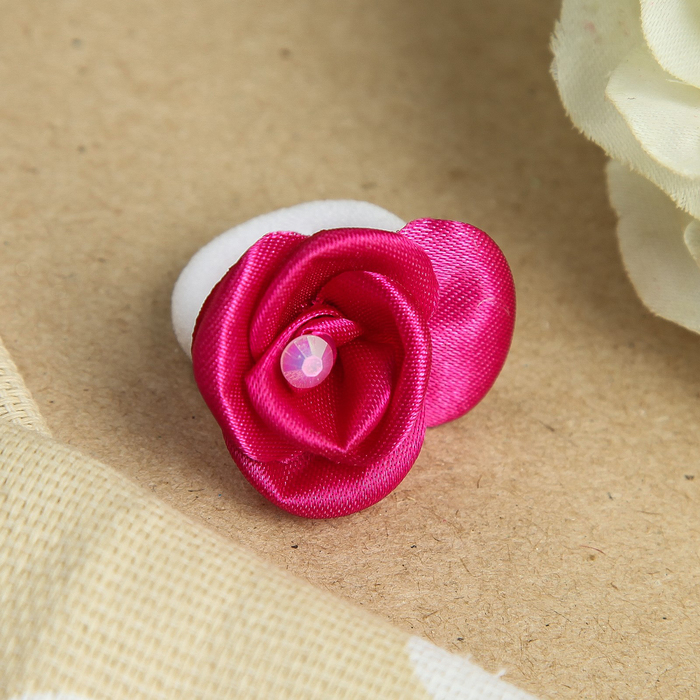 Резинка для волос "Момо", с бусиной, 2 см, микс