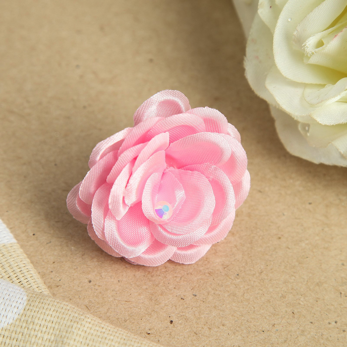 Резинка для волос "Утренняя роса", с бусинкой, 4 см, микс