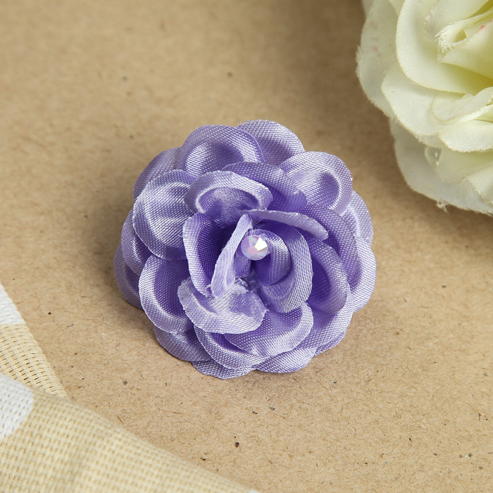 Резинка для волос "Утренняя роса", с бусинкой, 4 см, микс