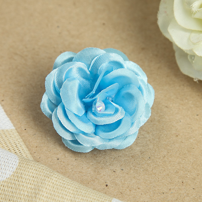 Резинка для волос "Утренняя роса", с бусинкой, 4 см, микс