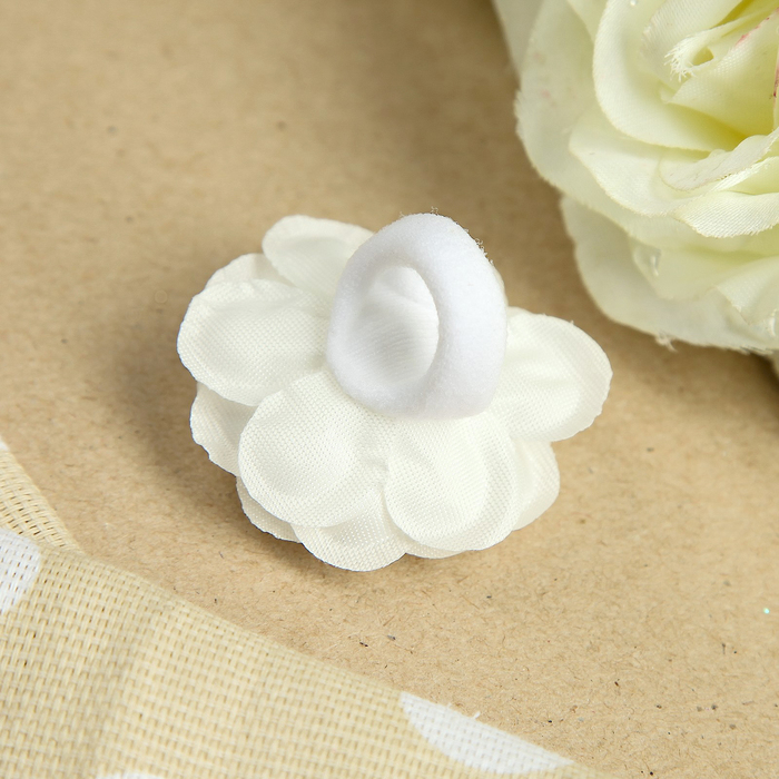 Резинка для волос "Утренняя роса", с бусинкой, 4 см, микс