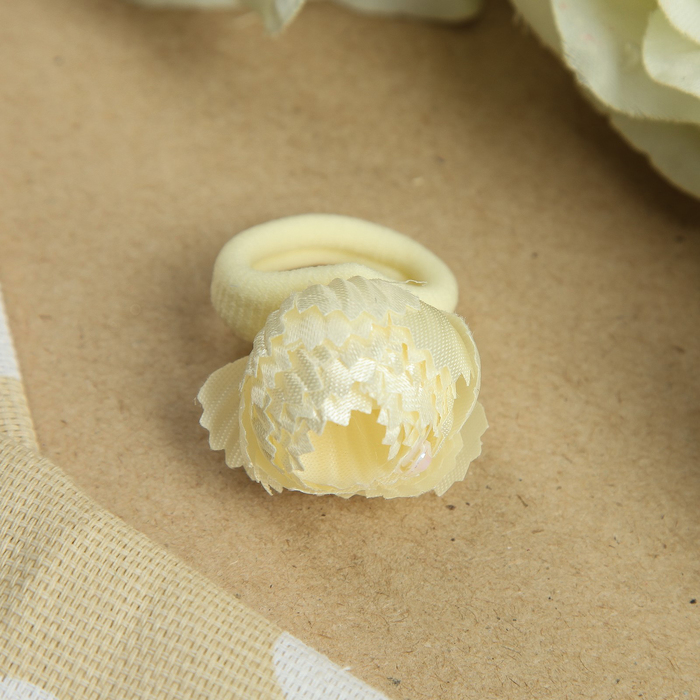 Резинка для волос "Блестяшка", с бусинкой, 2 см, микс