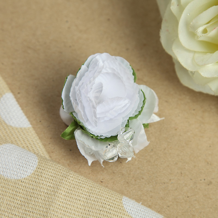 Резинка для волос "Яблочко", с бусинками, 3 см, микс