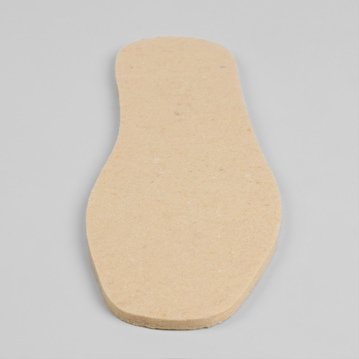 Стельки для обуви, двухслойные, 39р-р, пара, цвет белый