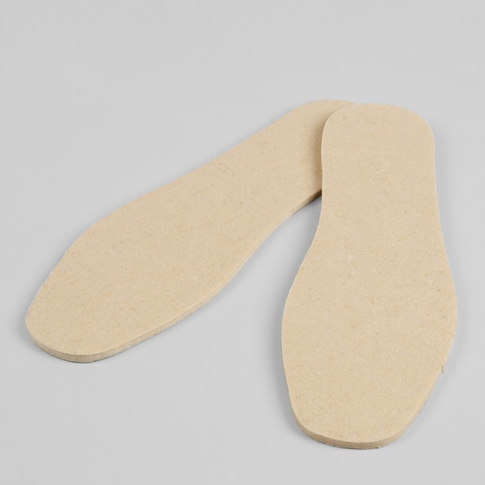 Стельки для обуви, двухслойные, 42р-р, пара, цвет белый