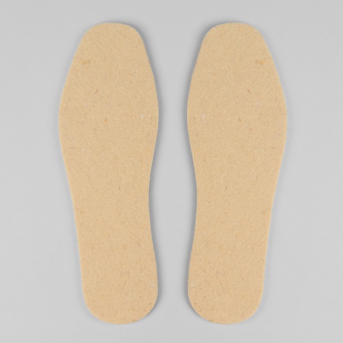 Стельки для обуви, двухслойные, 42р-р, пара, цвет белый