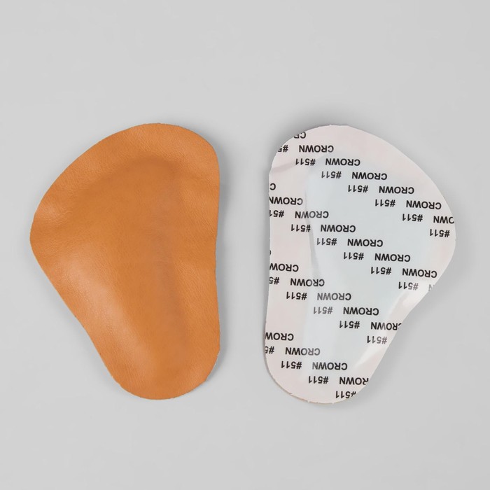 Супинатор для обуви, на клеевой основе, пара, 10 х 7,5см, цвет бежевый