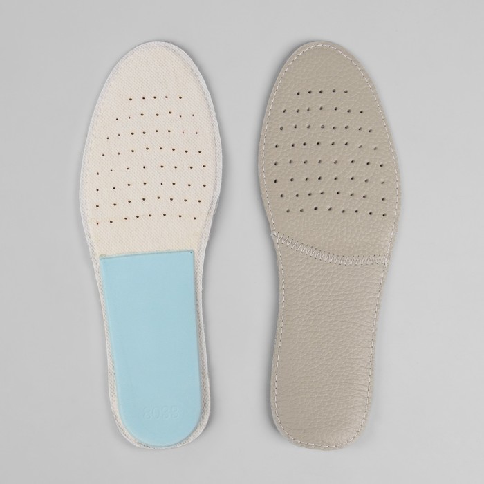 Стельки для обуви, 35-36р-р, пара, цвет серый