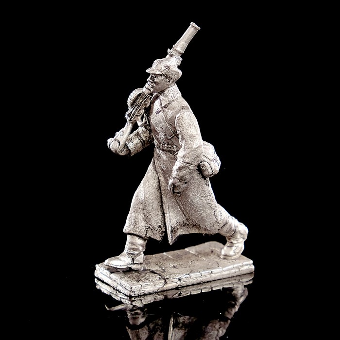 Оловянный солдатик "Рядовой с льюисом. Парад 7 ноября 1941"