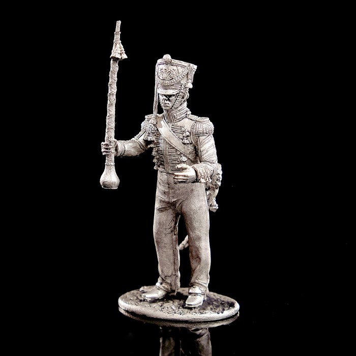 Оловянный солдатик "Тамбур-мажор Гвардейского экипажа 1814-25 гг."