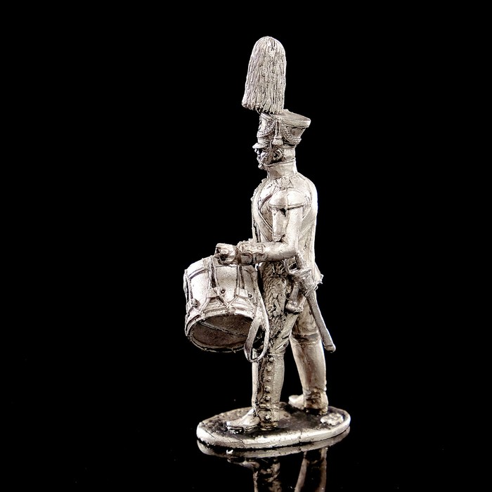 Оловянный солдатик "Барабанщик гренадерского взвода батальона Императорской милиции, 1806-18 38805
