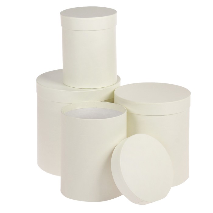 Набор коробок 4в1, "Милк", 23 х 23 х 25 - 15 х 15 х 20 см