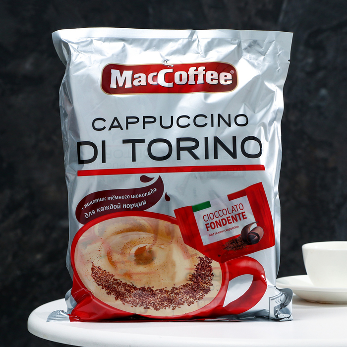 Напиток кофейный растворимый MacCoffee Cappuccino di Torino, 25,5 г напиток кофейный растворимый крпекий maccoffee max 3 в1 16 г