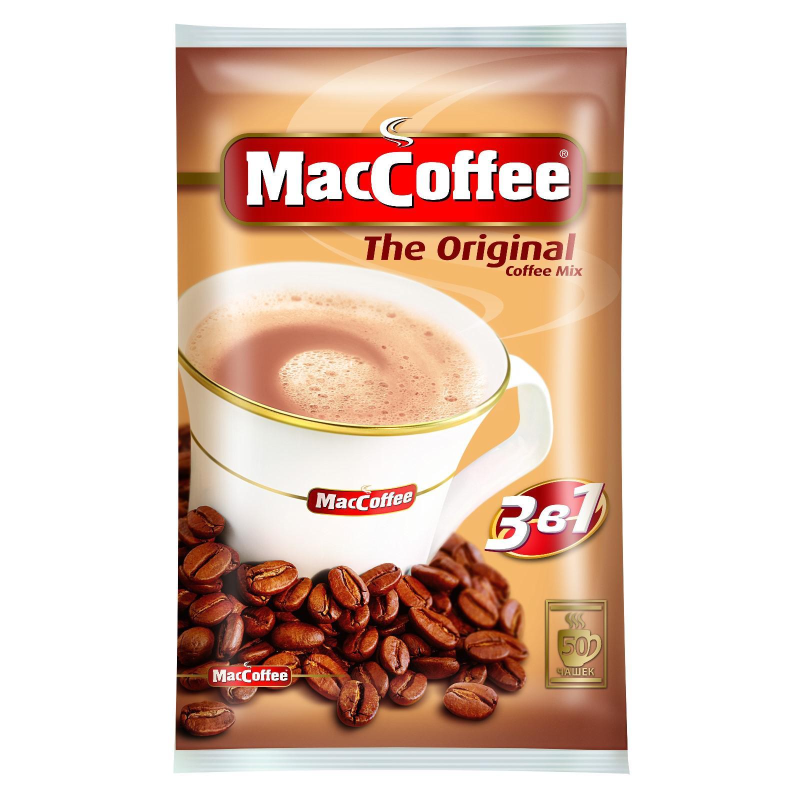 Кофе MACCOFFEE 3в1 м/уп 20г