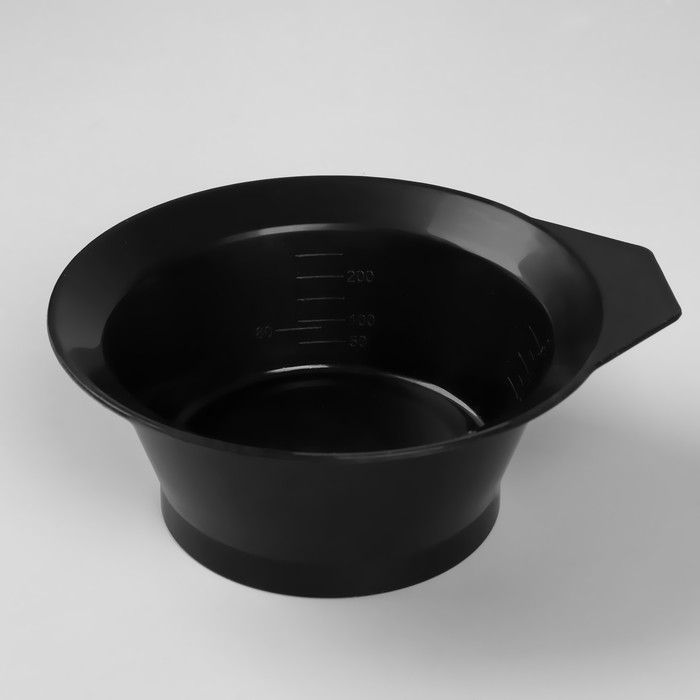 Набор для окрашивания, 4 предмета: кисть-2шт, расчёска с ручкой, чаша, цвет чёрный