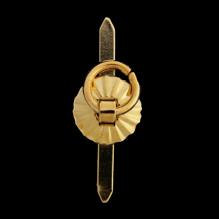 Ручка для шкатулки металл "Молоточек" золото набор 10 шт С183 1,2х1,2 см